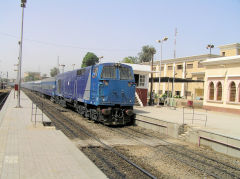 ENR, Egyptian national Railways, No 2411 at Luxor Station, June 2010